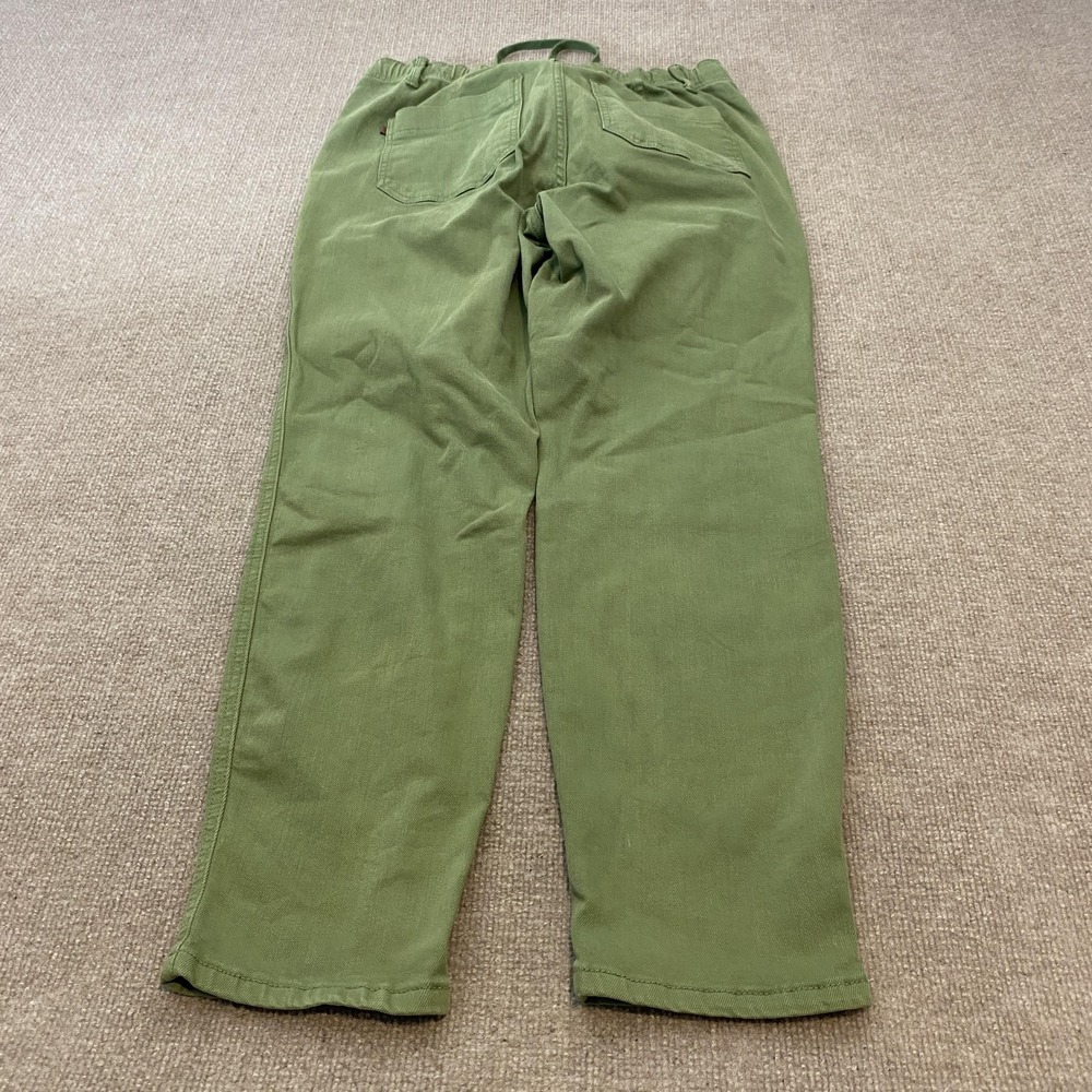 Judy Blue Pants Womens 9/29 Green Garment Dyed Relaxed Chino Stretch - Picture 3 of 12